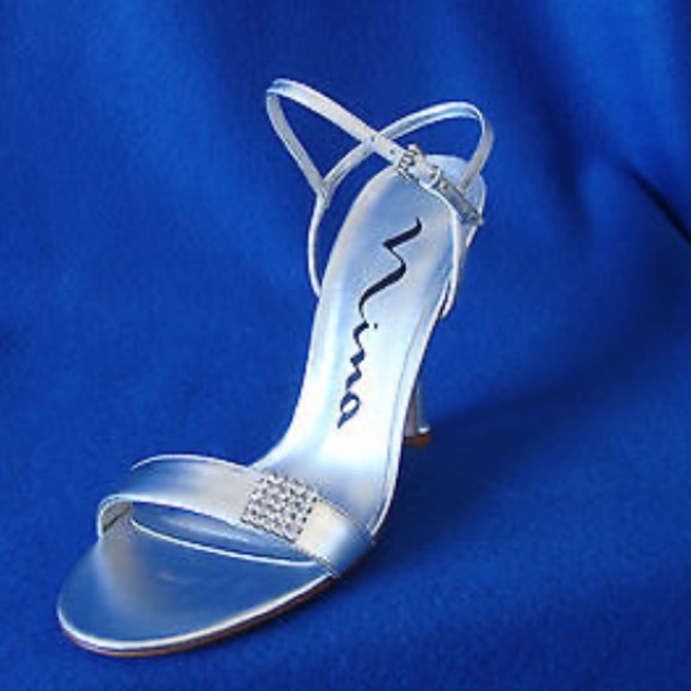 Nina silver sandals